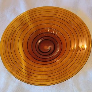 Murano Art glass shallow bowl